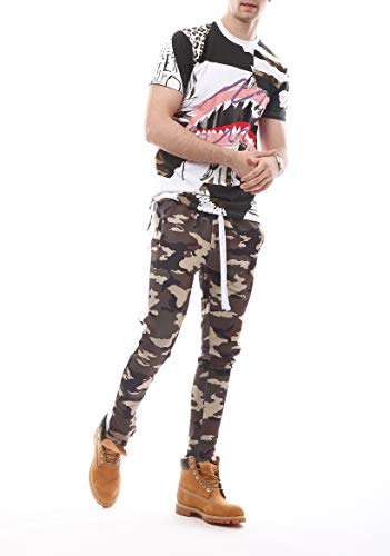 image for SCREENSHOTBRAND-P41902 Mens Hip Hop Premium Slim Fit Track Pants - Ath