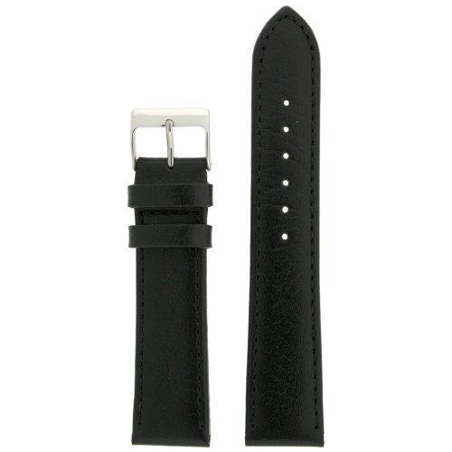 Watch Band Black Genuine Calf Leather Smooth Ladies Strap 12 millimeter Tech Swiss