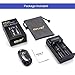 Smart Rechargeable Battery Charger - AA AAA Rechargeable Battery Charger 18650 Charger for Ni-MH Ni-Cd AA AAA Li-ion IMR 10440 14500 16340 18650 RCR123 26650 Chargers with LCD Display and USB Port