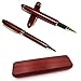 BG247 Rosewood Ballpoint 2 Pens Writing Set with Rosewood Pen Gift Box Set - Elegant Fancy Nice Gift Pen Set for Signature Executive Business Office Supplies
