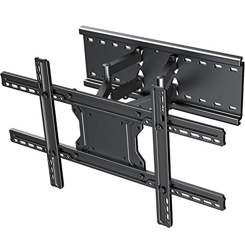 TV Wall Mount Bracket Full Motion- Fits 16", 24" Wood Studs Articulating Swivel TV Mount for 37-70 Inch LED, LCD, OLED, Flat Screen, Plasma TVs - Weight up to 132lbs - VESA 600x400mm PERLESMITH