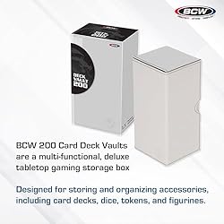 BCW Deck Vault-LX 200 - White | Premium Card Deck