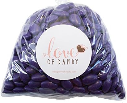 Love of Candy Bulk Candy - Purple Jordan Almonds - 8lb Bag