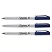 Sharpie Permanent Marker, Navy Blue, 3-Count (Navy Blue, Ultra Fine)