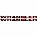 Wrangler hood decal Pair 2 color fit all jeep wrangler model hoods (Black/Red)