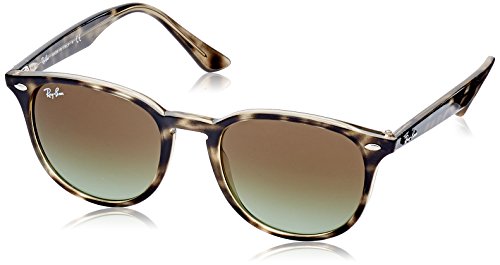 Ray-Ban Plastic Unisex Sunglass Oval, Havana Grey, 51 mm