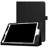 New iPad 9.7 Inch 2018/2017 / iPad Air 2 / iPad Air Case - [Corner Protection] Premium PU Leather Folio Smart Cover w/Auto Sleep/Wake for iPad 9.7 in 2017 Release, iPad Air 1 2(Black)