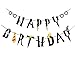 [UPGRADED]Harry Potter Inspired Black Happy Birthday Felt Garland Magic Party Banner Decor-Pre Strung