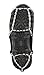 ICETrekkers Diamond Grip Traction Cleats (1 Pair), Small (Men's 5-6/Women's 5-7) , Black