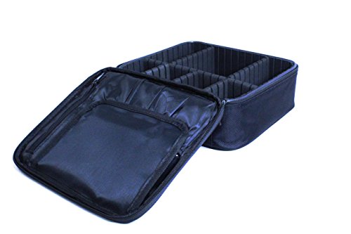 Royal Brands Travel Makeup Case, Hobby Organizer Professional Cosmetic Makeup Bag Organizer Accessories Case Tools (Small (9.5x9x10), Black)
