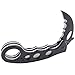 MASALONG Big White Shark Claw Folding Teeth Knife (Black Shark)