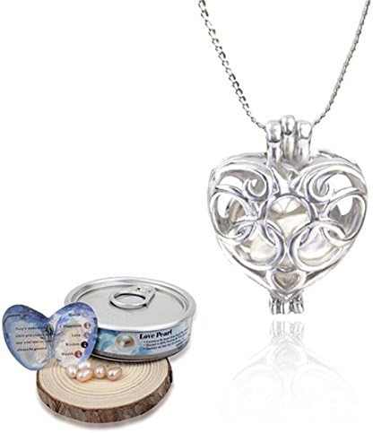 Loweryeah Love Desire Natural Pearl Necklace Oyster Pendant Necklace 47cm