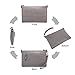 Galaxy Wolf Women Leather Crossbody Bag,Clutch Purse Shoulder Bag for Travelling Grey