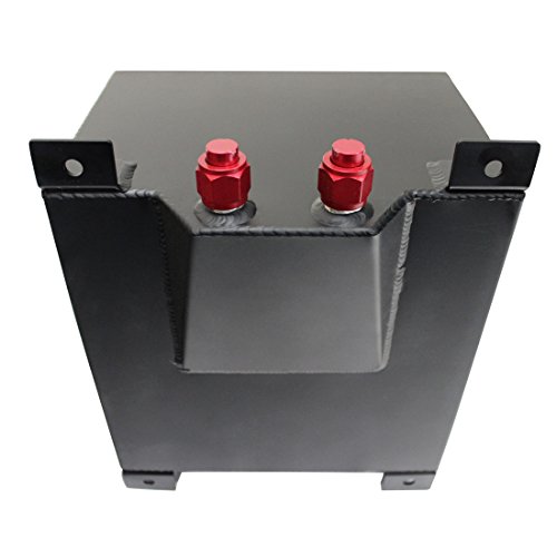5 Gallon OEM Polished Aluminum Fuel Cell Gas Tank Sender Hot Rod Rat Rod V8,Black