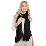 Womens Scarf Large Soft Silky Pashmina Shawl Wrap Stole in Solid Colors