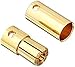 Youme 20 Pairs 6.5mm Gold Banana Bullet Connector Plug for RC Lipo Battery