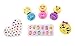 Hot Focus Scented Nail Art Kit- Emoji Girls Nail Kit Includes 12 Press on Nails, 3 Nail Polishes, 31 Nail Stickers and a Nail File – Non-Toxic Water Based Peel Off Nail Polish