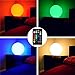 Mr.Go 16-inch Indoor/Outdoor Waterproof Rechargeable LED Glowing Ball Light Orb Globe Lamp w/Remote, 16 RGB Colors 4 Light Effects, Ideal Home Garden Pool Patio Party Ambient Decorative Lighting