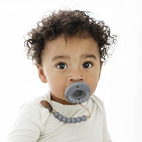 Ryan & Rose Cutie PAT Pacifier Teether (Flat, Charcoal) Pricepulse