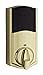 Kwikset 916 Z-Wave SmartCode Touchscreen Electronic Deadbolt, Featuring SmartKey in Polished Brass, Works with Alexa via SmartThings, Wink, or Iris (99160-001)