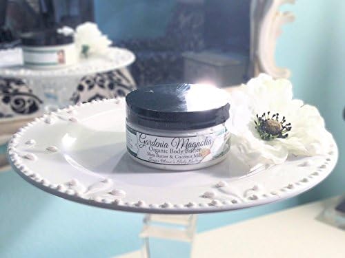 Gardenia Magnolia Organic Body Butter - Body Cream - Organic Jojoba Oil, Coconut Milk, Shea Butter, and Macadamia Nut Oil