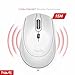 2.4G Wireless Mouse HAVIT 2000DPI Optical Mini Portable Mobile with USB Receiver, 3 Adjustable DPI Levels, 4 Buttons for Notebook, PC, Laptop, Computer, Macbook - White