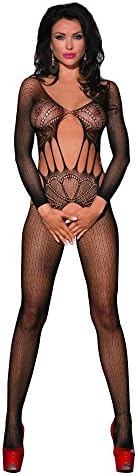 Sexy Women's Lingerie Elastic Open Front Crotch Teddy Bodysuit Bodystocking