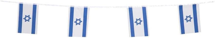 Flags - Israel Flags Israeli Small String Flag Banner Mini National Country World Flags Pennant Banners For Party Events Classroom Garden Olympics Festival Grand Opening Bar Sports Clubs Celebration Decorations (Israel)