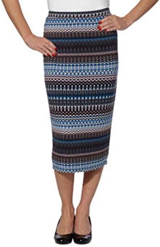 Matty MLadies' Midi Skirt Pull-on Style, Fully Lined, Knee Length