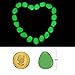 Boomile 100 pcs Glow in the Dark Garden Pebbles for Walkways and Decor, Glow Stones Rocks Decorative Luminous Pebbles for Outdoor Garden Pathway Walkway Fish Tank Aquarium Ornaments in Green