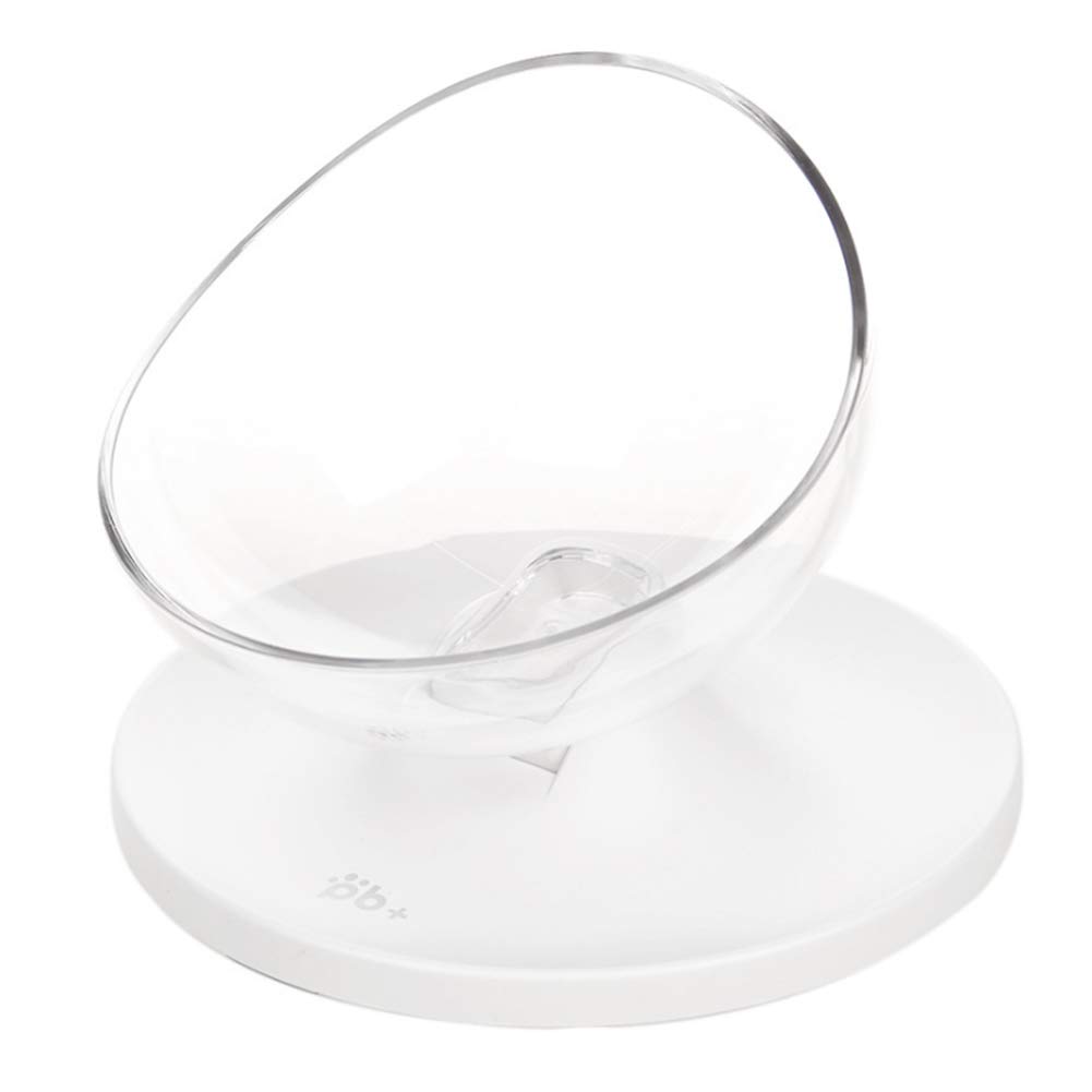 JPYH 0°15°20°Adjustable Tilted Cat Bowl, Adjustable Cat Food Bowl With Raised Stand and Anti-slip Design for Cats and Small Dogs-Single