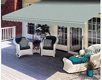 Taylor Made Retractable Awning 15'W x 10'L, Right Manual, Ultima Grey