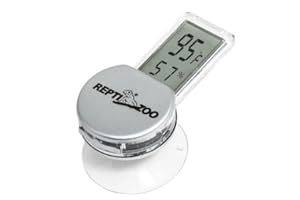REPTIZOO MINI Digital 3-Side MOUNTING Thermo-Hygrometer SH125 Silver