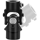 3/4" 36 Spline X 3/4" DD Steering Shaft U Joint Single Black Universal | Joint Coupling