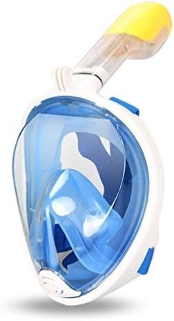 Diving Mask,Xigutech Professional with Anti-Fog and Anti-Leak Technology - Breath Underwater Full Face Snorkeling Mask (blue, S/M)