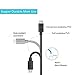 OPOCC 3-Pack 1ft/0.3m USB to Micro USB Cables.Extra Short, Extra Durable