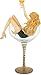 Pavilion Gift Company Hiccup by H2Z 10-1/4-Inch Cheers Champagne Glass with Tall Champagne Girl