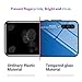 A70 Glass Case,IVY Galaxy A70 Case with [Soft TPU Edge + Tempered Glass Back Cover][Color Gradation][BE Yourself] for Samsung A70 SM-A705 - Blue&Black