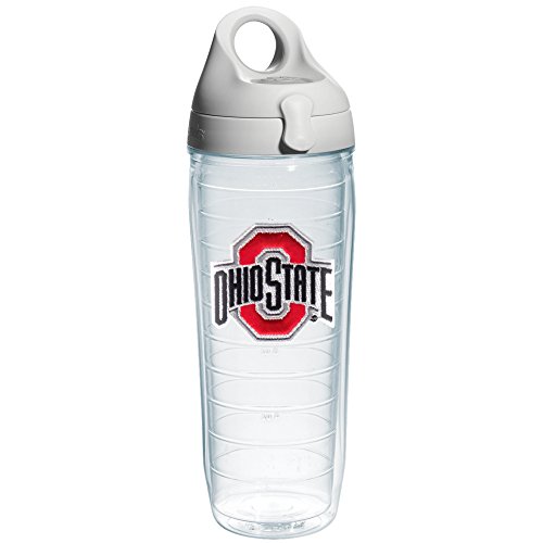 With Gray Lid, 24 Oz, Clear
