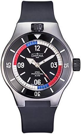 Davosa Automatic Apnea Diver Stainless Steel Blue Red Face Wrist Watch