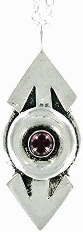 Double Mars Pendant with Garnet