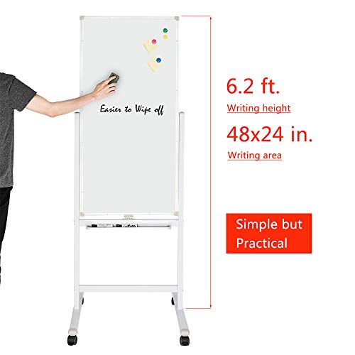 4 ShowMaven+Whiteboard+360%25C2%25B0Double+Sided+Chalkboard+Multi+functional