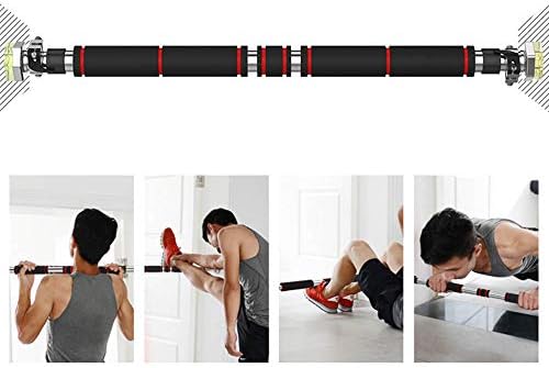 プルアップバー Huahua 屋内スポーツ懸垂バー ホームセキュリティジムあごアップバー 二重安全ロックを使って 安定性と耐久性 ポータブル調整可能な70 140cm セール特価品 Size 70 90cm 安全負荷0kg