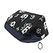 Makeup Bag Organizer Portable Cosmetic Bags Pouch Travel Brushes Holder for Women Zipper Purse Waterproof Toiletries Storage Case (Navy Blue)