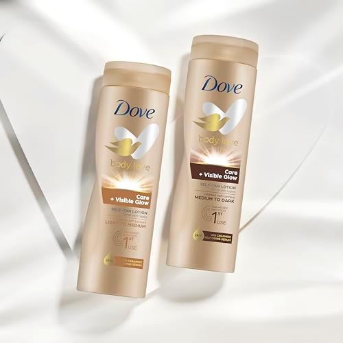 dove body lotion 400 ml visible glow fair