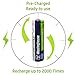 8pc Westinghouse Pre Charged Always Ready AA 1.2 Volt 800mAh Ni-Mh Rechargeable Battery for Solar Garden Lights
