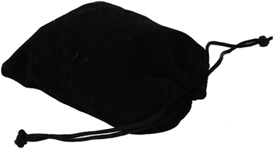 Egurs 20pcs Velvet Drawstring Bags Wedding Favor Gift Bags Candy Bags Jewelry Pouch 10x15cm, Black - Image 3