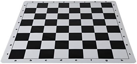 Tournament Chess Game Board - Black Silicone Chess Board Game Mat
