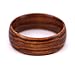 SOLEED Rings Wooden Wedding Band For Men and Women, 8mm Natural Zebra Wood Ring, Comfort Fit Design, Domed Top