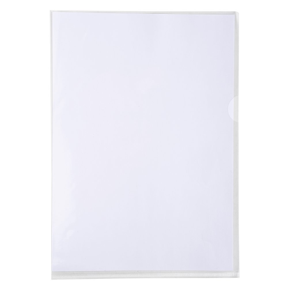Exacompta - Ref 5950E - Premium PVC Cut Flush Document Folders - Suitable for Storing A4 Documents, 0.18mm Thick PVC Material, Top & Side Opening - Clear (Pack of 50)